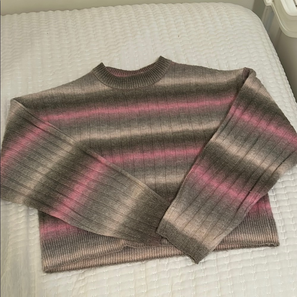 H&M Striped pink and green Women's Sweater